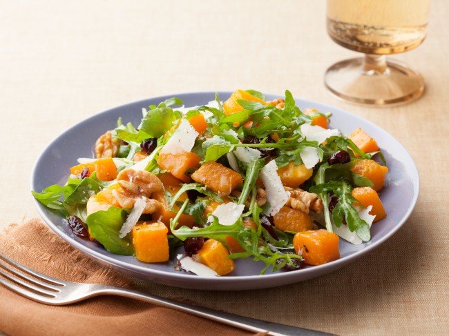 Roasted Butternut Squash Salad with Warm Cider Vinaigrette