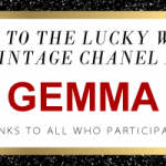 And The Vintage Chanel Giveaway Winner is???
