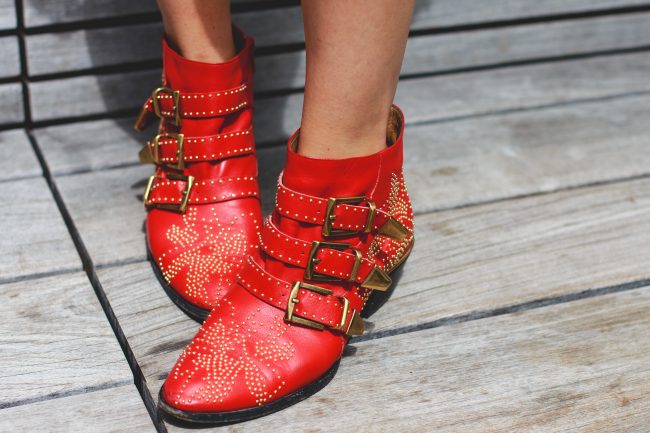 red Chloe Susanna Boots