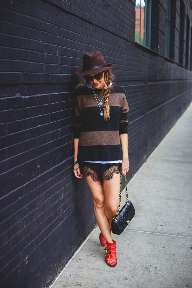 NYC Street Look Brown Fedora