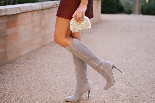 French Connection Molly Suede Knee High Boots