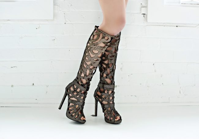 Jeffrey Campbell Scribble Leather Boot