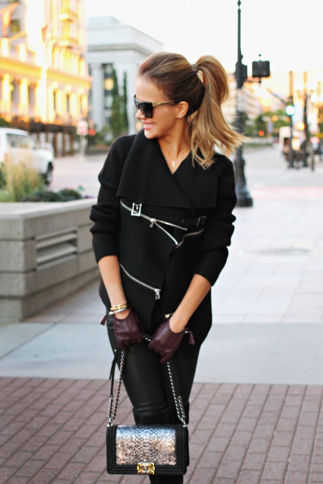Elma Red Leather Driving Gloves_Utah Fashion Blogger