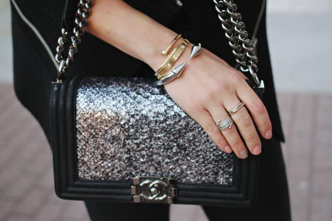 Chanel Python Boy Bag_Cartier love Bracelet