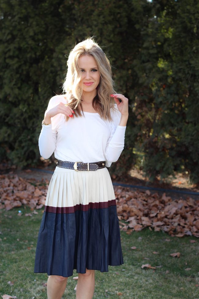 pleats and pleated skirt