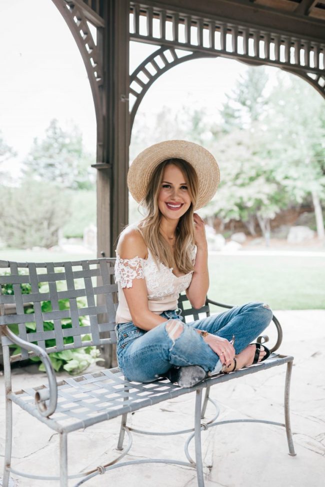 bodysuit and hat