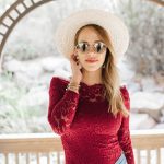 Off the Shoulder Red Lace