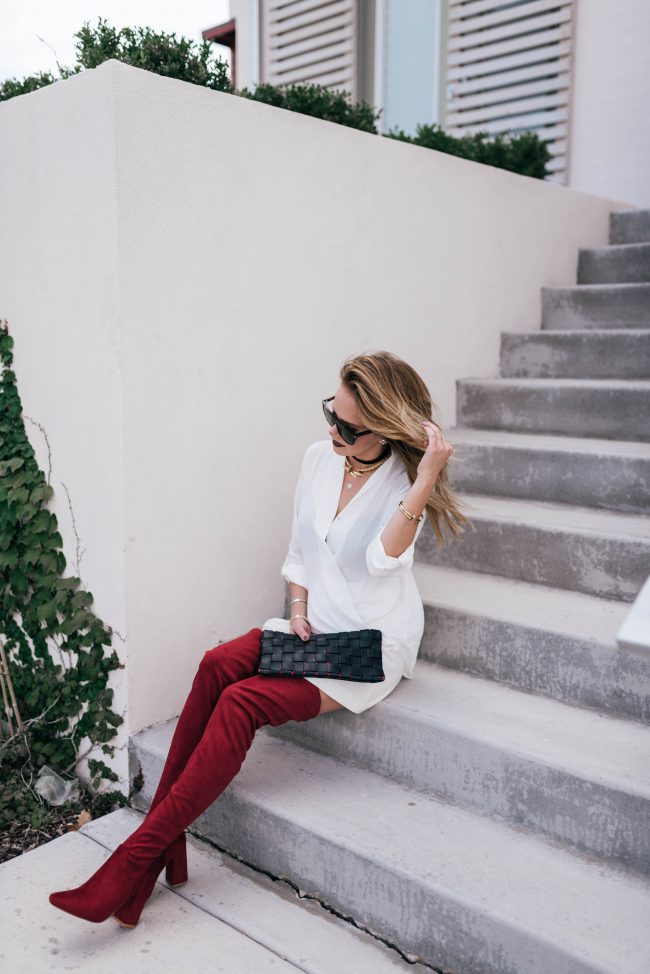 red thigh high boots The Fashion Fuse