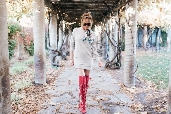 sweatshirt-dress-thigh-high-boots-zara-angie-wilson