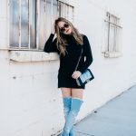 Denim Thigh High Boots