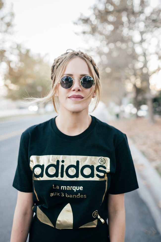 adidas t shirt street style