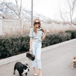 light wash denim jumpsuit for spring