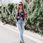 floral off the shoulder top summer 2017