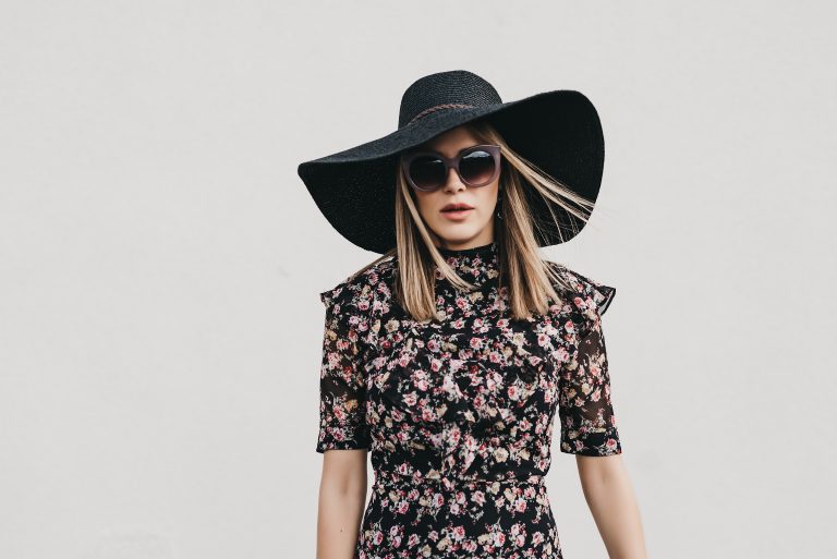 Black floral ruffle maxi under two hundred dollars