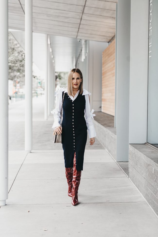 banana-republic-white-button-up-skirt-with-bows-affordable-fashion-blogger-street-style