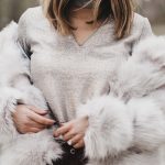 Silver Bells Faux Fur and Metallic Sweatshirt under two hundred dollars