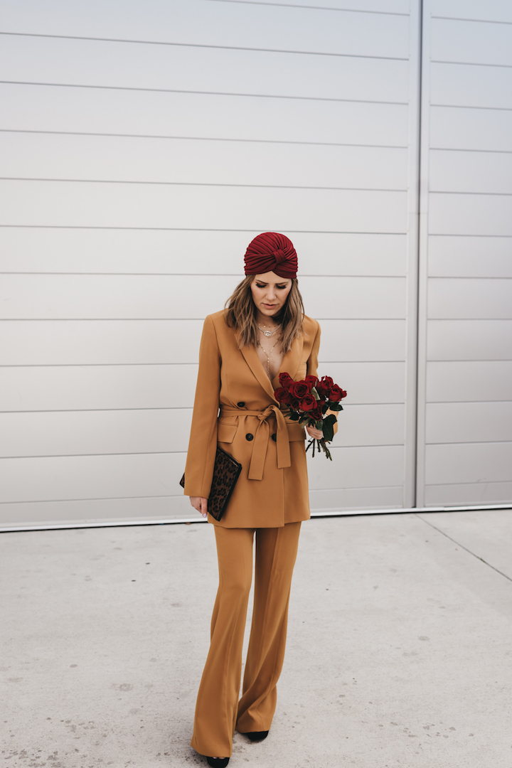 mustard suit zara