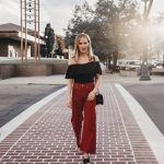 Red Crop Flare Jeans for the Fourth of July