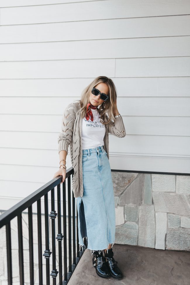 zara maxi denim skirt