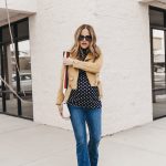 affordable maternity flare denim look