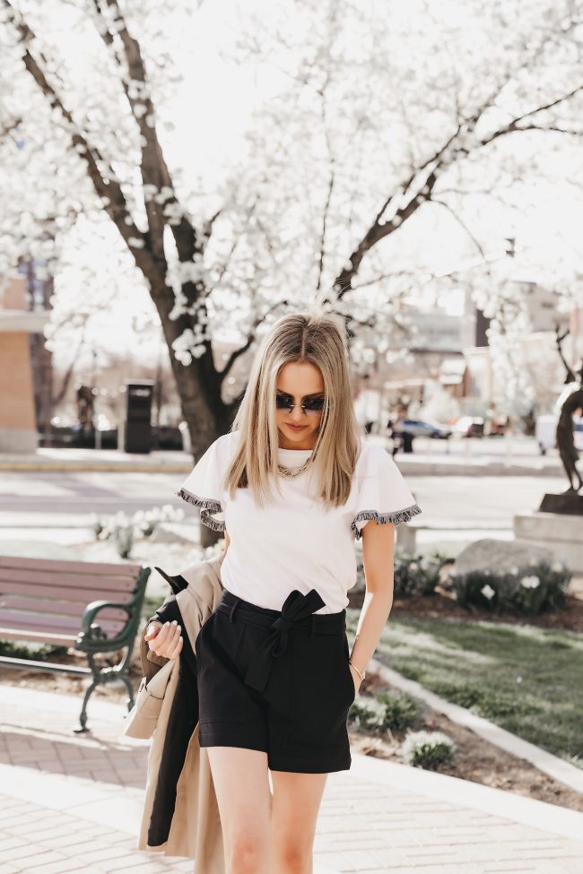 black-tie-wasit-shorts-styled-with-white-tee-shirt