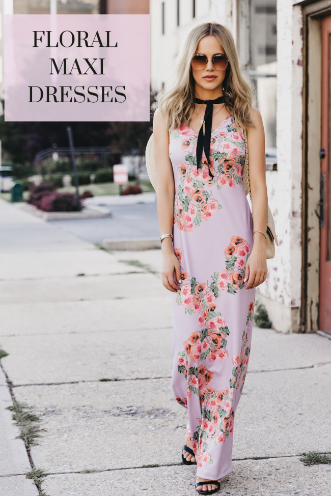 FLORAL maxi dresses for summer