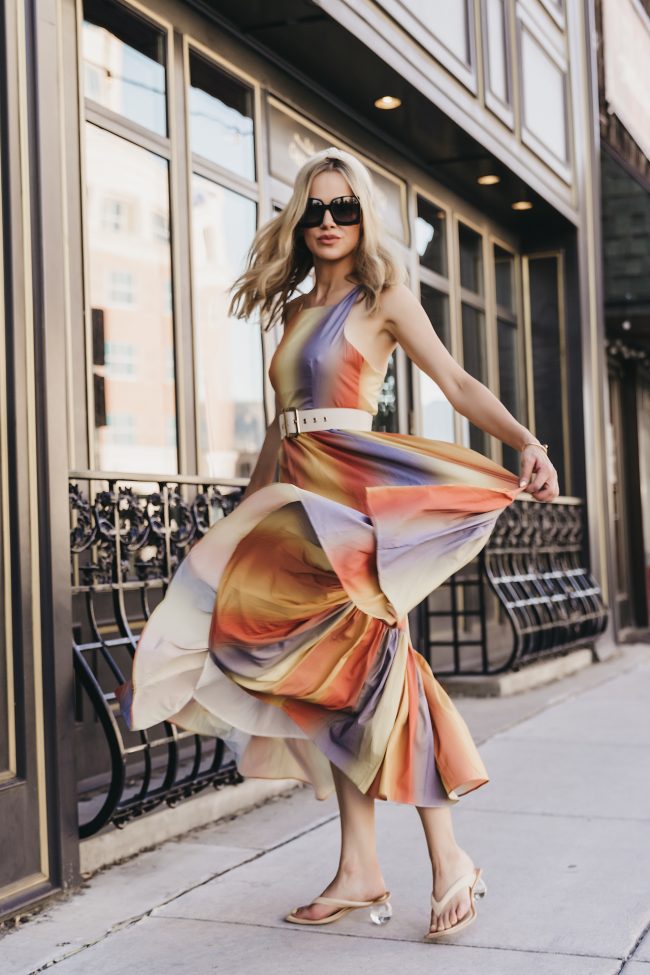 Summer sundresses and multicolor statement maxi dresses proving a bright and colorful style