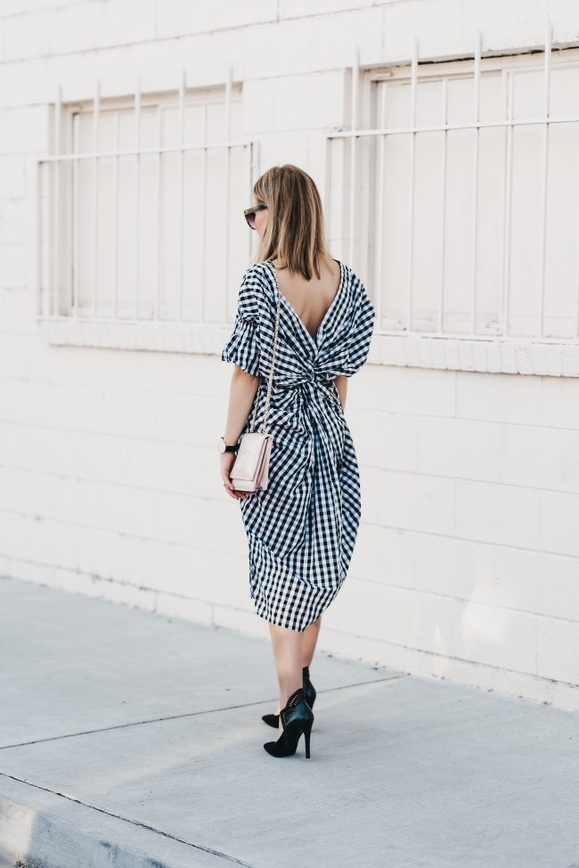 twisted gingham dress under seventy five dollars two ways • The Fashion ...